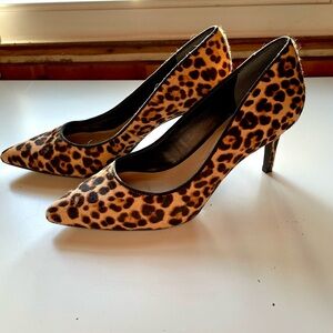 Calf hair Leopard Print Women's Heels